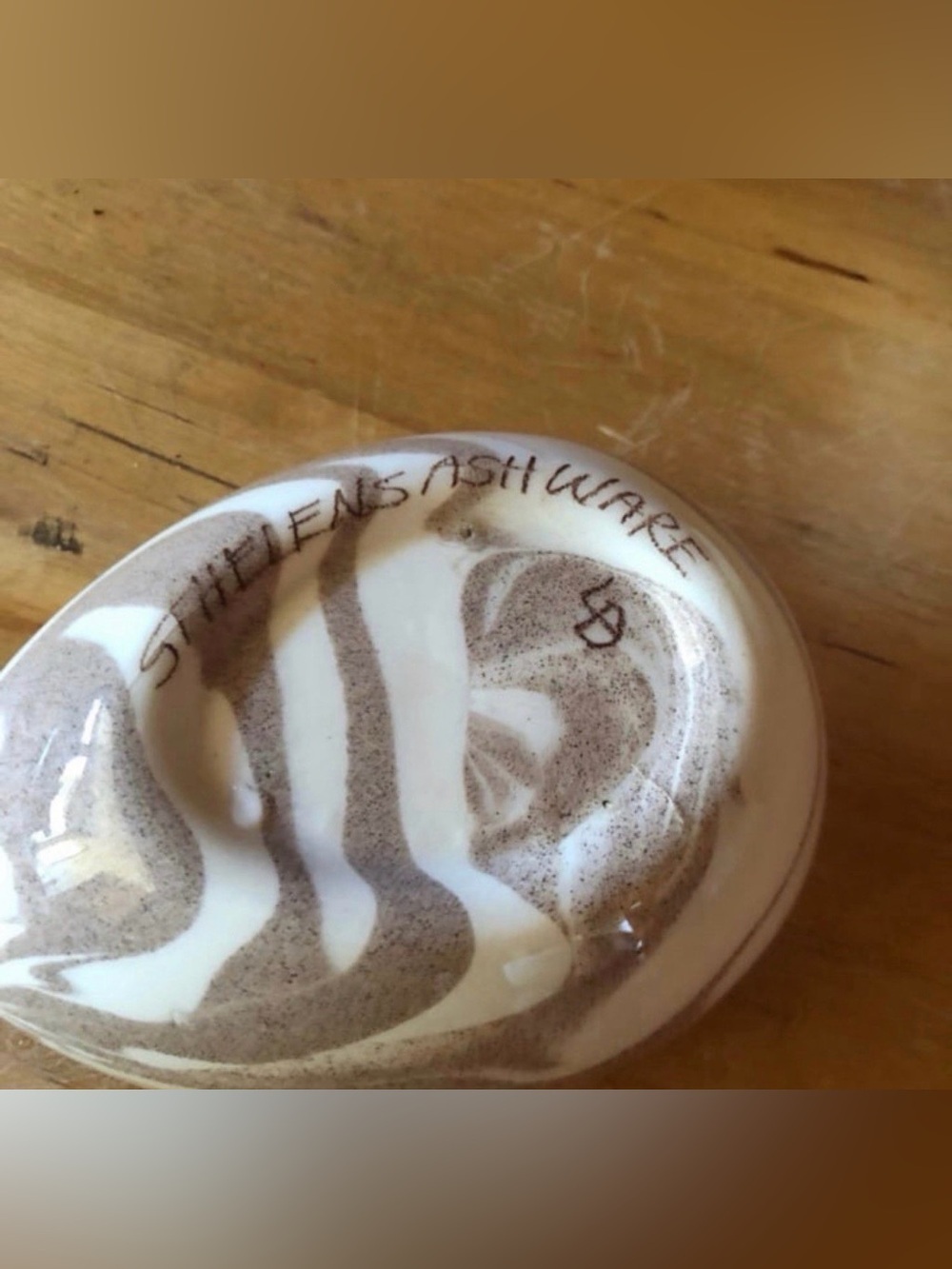 Mount St Helens Ashware Decorative Egg Trinket Box Volcanic Ash Collectible - Picture 4 of 4